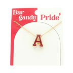 Game Day Enamel Letter Pendant Necklace | Mixtshop LLC