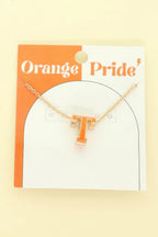 Game Day Enamel Letter Pendant Necklace | Mixtshop LLC