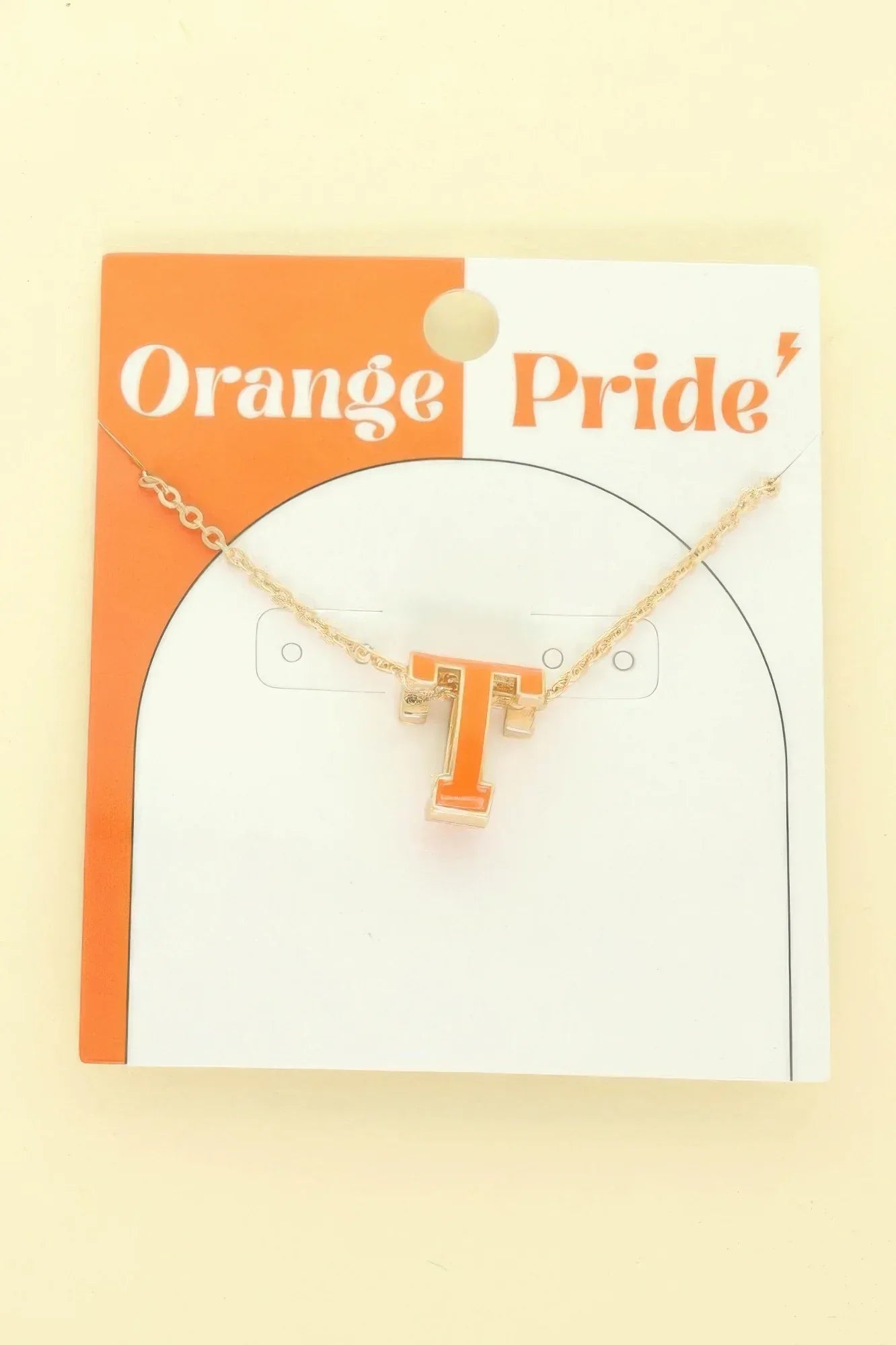 Game Day Enamel Letter Pendant Necklace | Mixtshop LLC