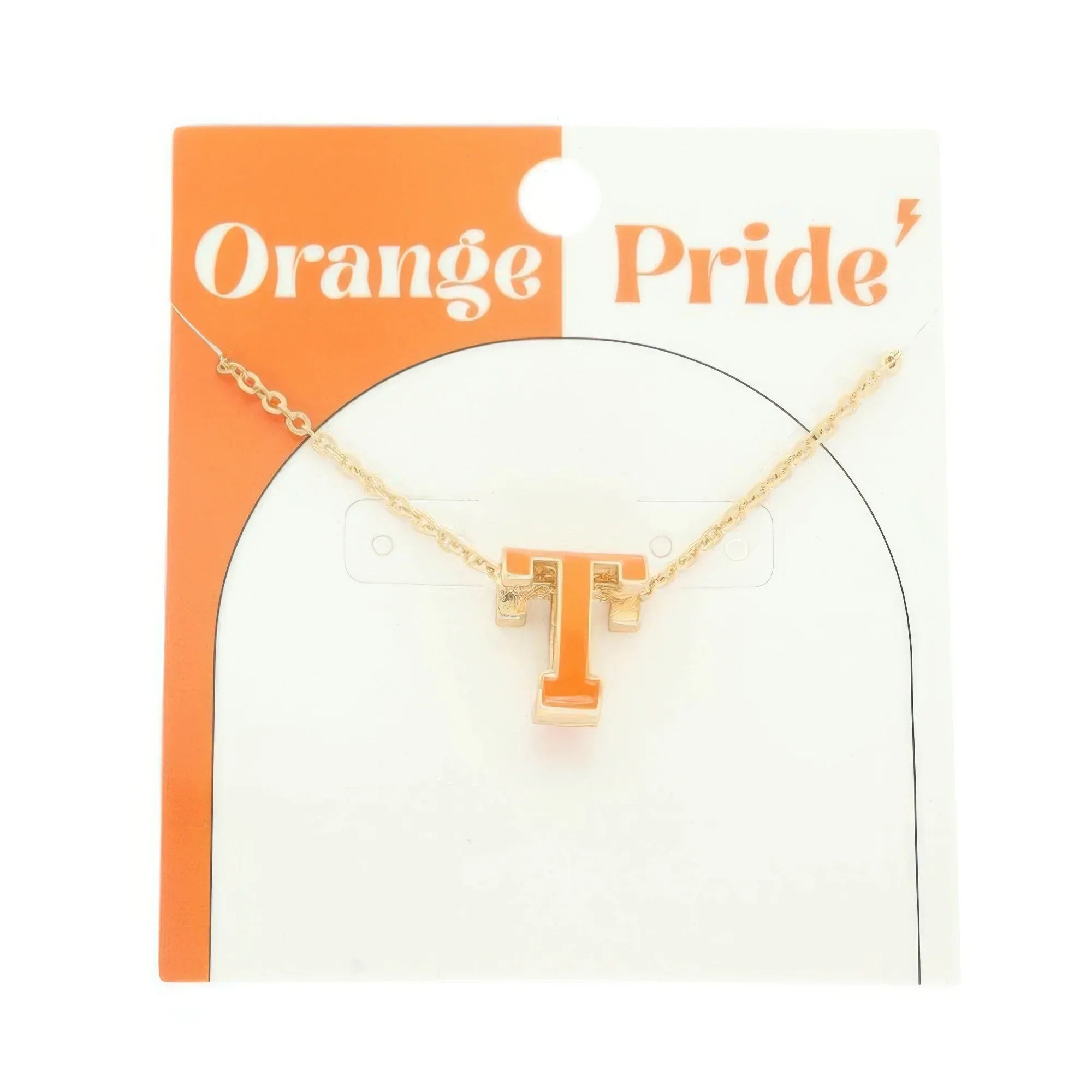 Game Day Enamel Letter Pendant Necklace | Mixtshop LLC