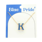 Game Day Enamel Letter Pendant Necklace | Mixtshop LLC