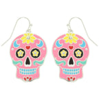 Halloween Jeweled Enamel Sugar Skull Earrings | Mixtshop LLC