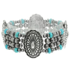 Western Oval Concho Stretch Bracelet | Mixtshop LLC