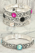Western Crystal Stretch Bracelet | Mixtshop LLC