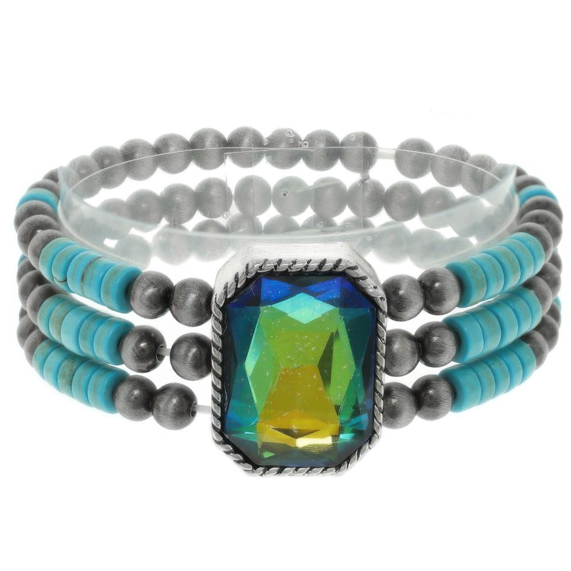 Western Crystal Stretch Bracelet Secondary image
