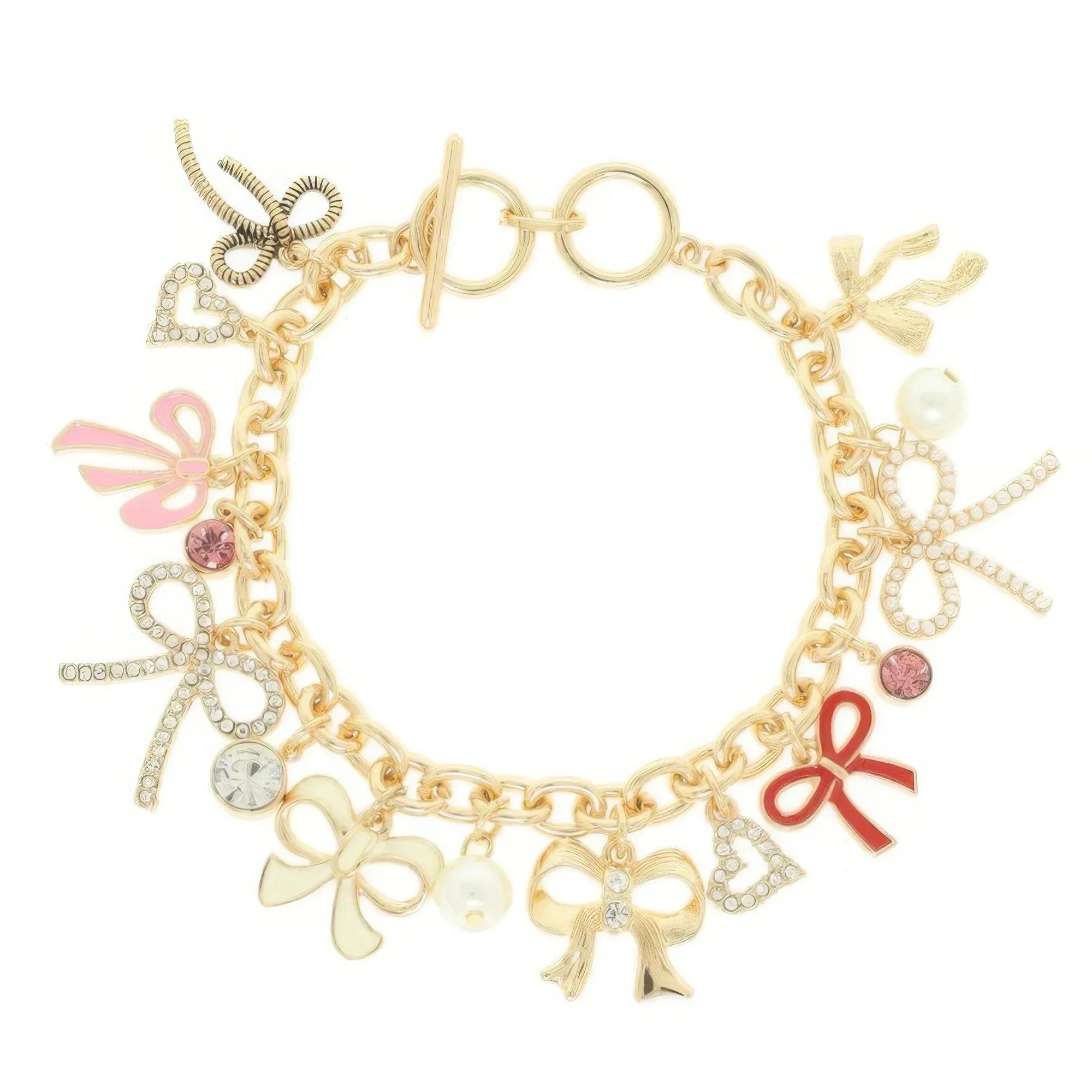 Bow Theme Charm Toggle Bracelet | Mixtshop LLC