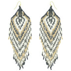 Western Fringe Seed Bead Earrings | Mixtshop LLC
