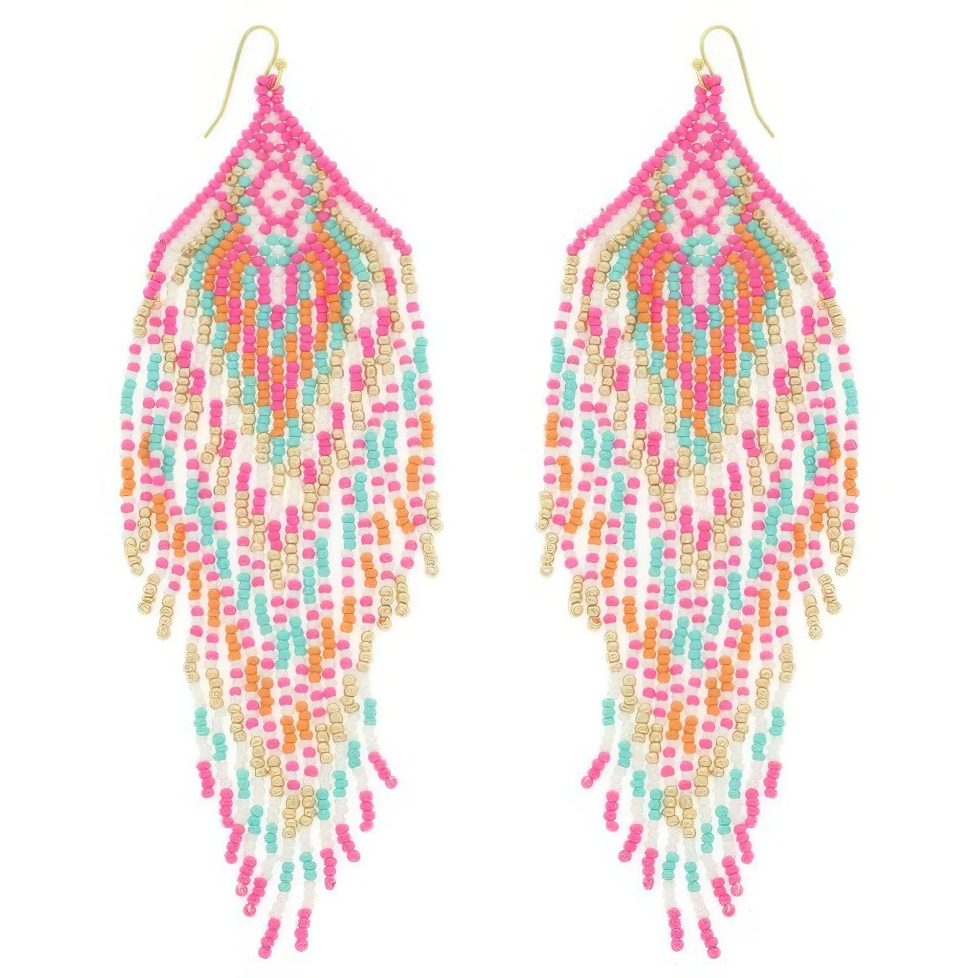 Western Fringe Seed Bead Earrings | Mixtshop LLC