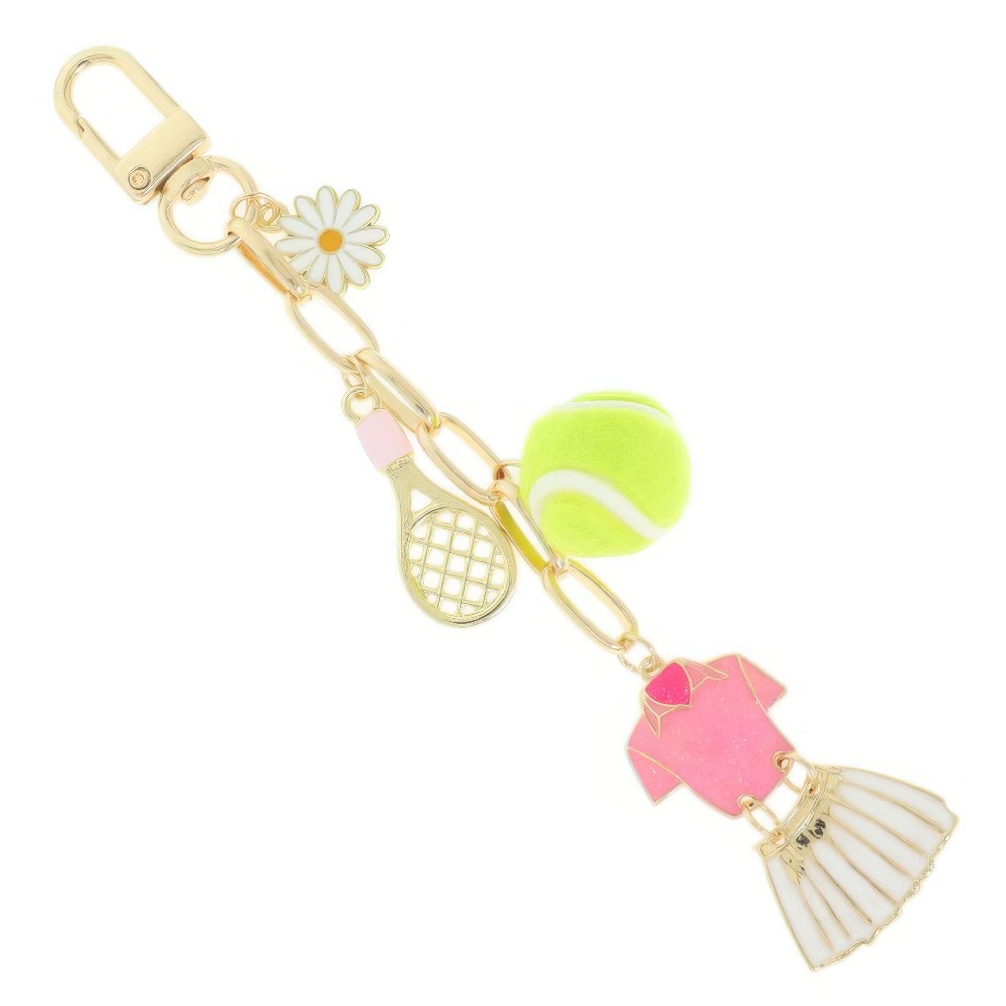 Tennis Theme Bag Charm Keychain Secondary image