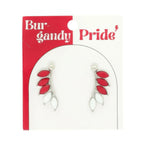 Game Day Feather Post Earrings | Mixtshop LLC