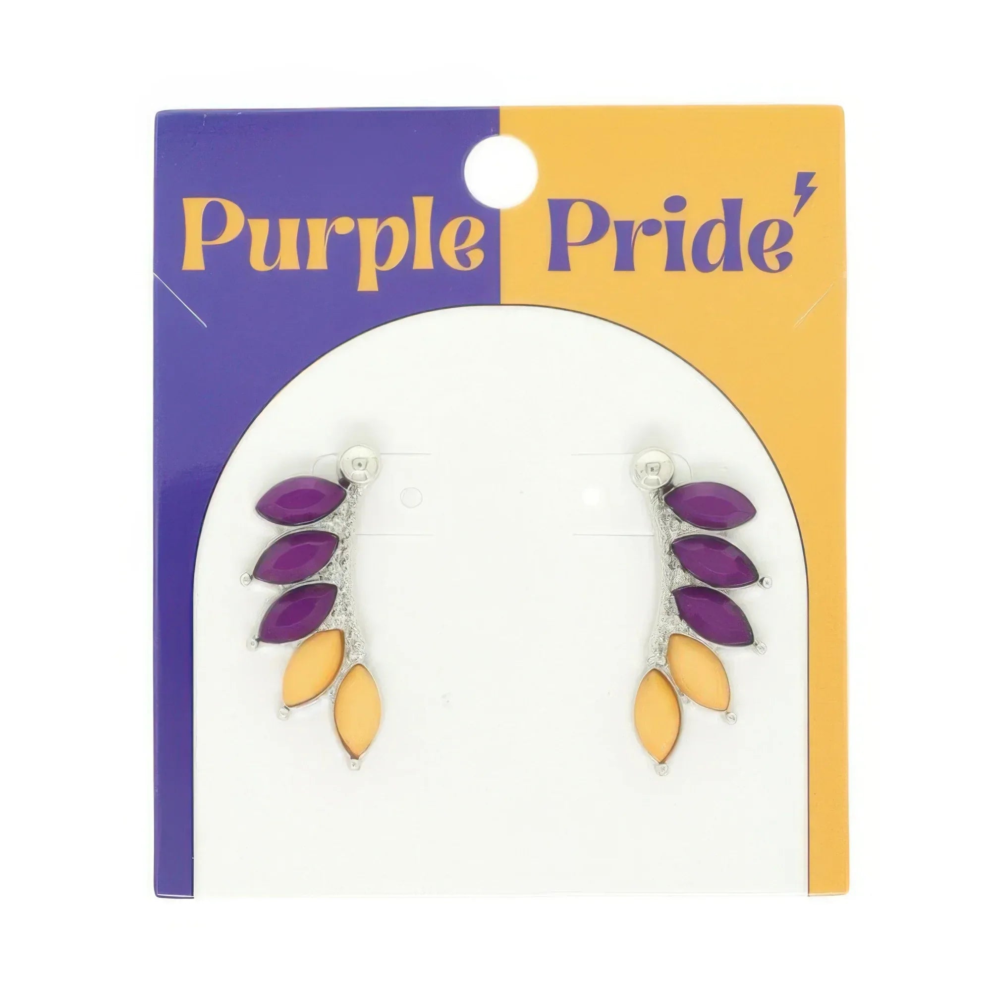 Game Day Feather Post Earrings | Mixtshop LLC