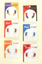 Game Day Feather Post Earrings | Mixtshop LLC