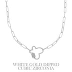 Gold Plated Butterfly Cutout Pendant Necklace | Mixtshop LLC