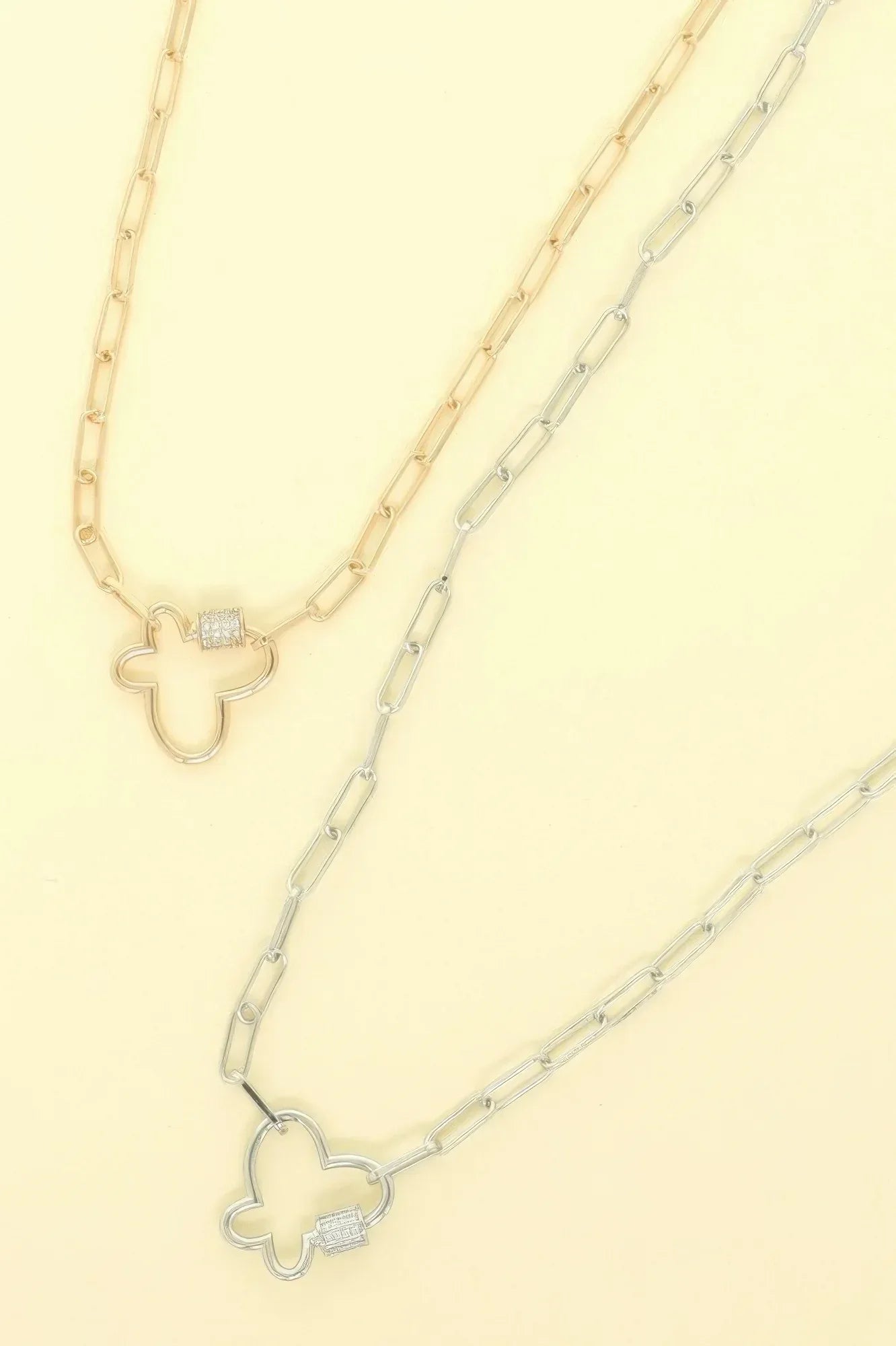 Gold Plated Butterfly Cutout Pendant Necklace | Mixtshop LLC