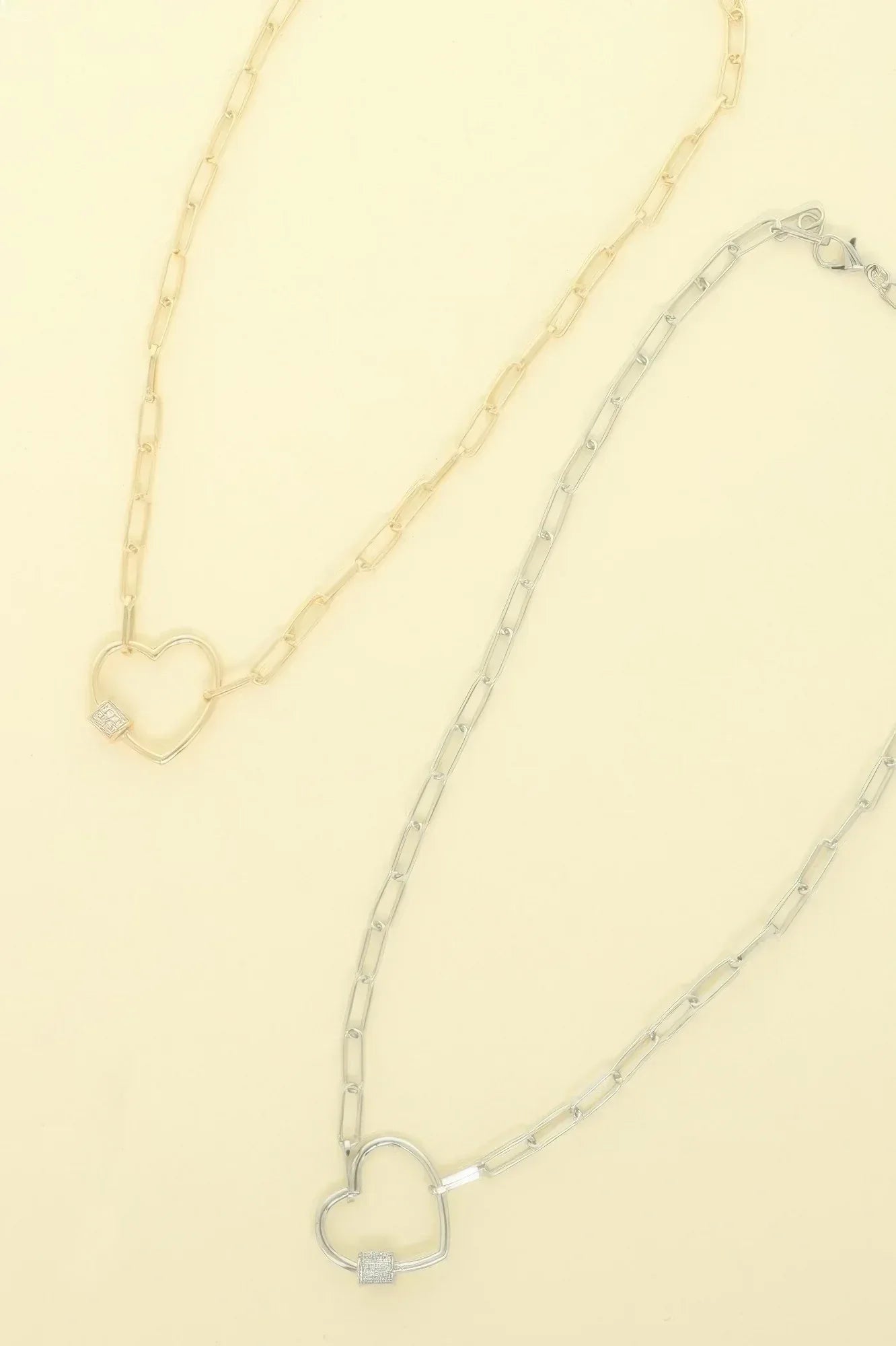 Gold Plated Heart Cutout Pendant Necklace | Mixtshop LLC