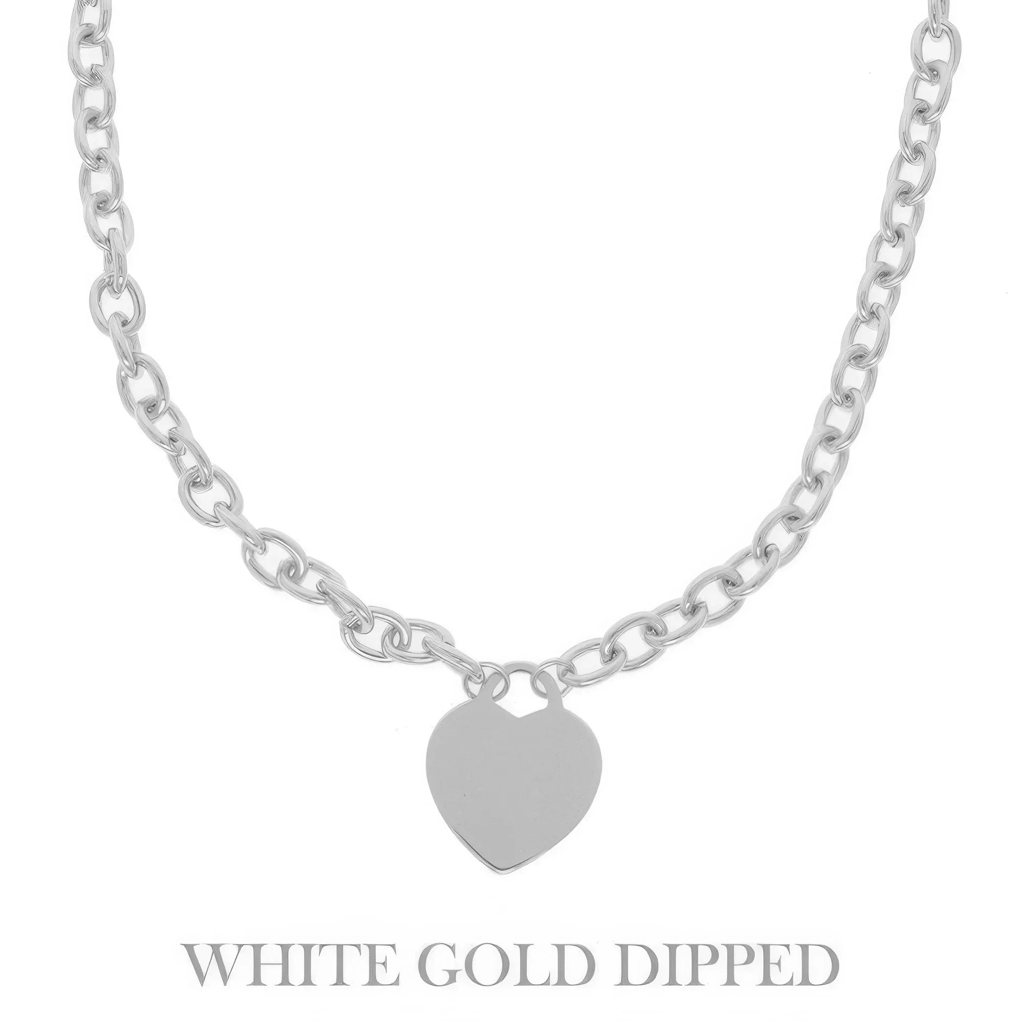 Gold Plated Heart Pendant Necklace | Mixtshop LLC