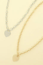 Gold Plated Heart Pendant Necklace | Mixtshop LLC
