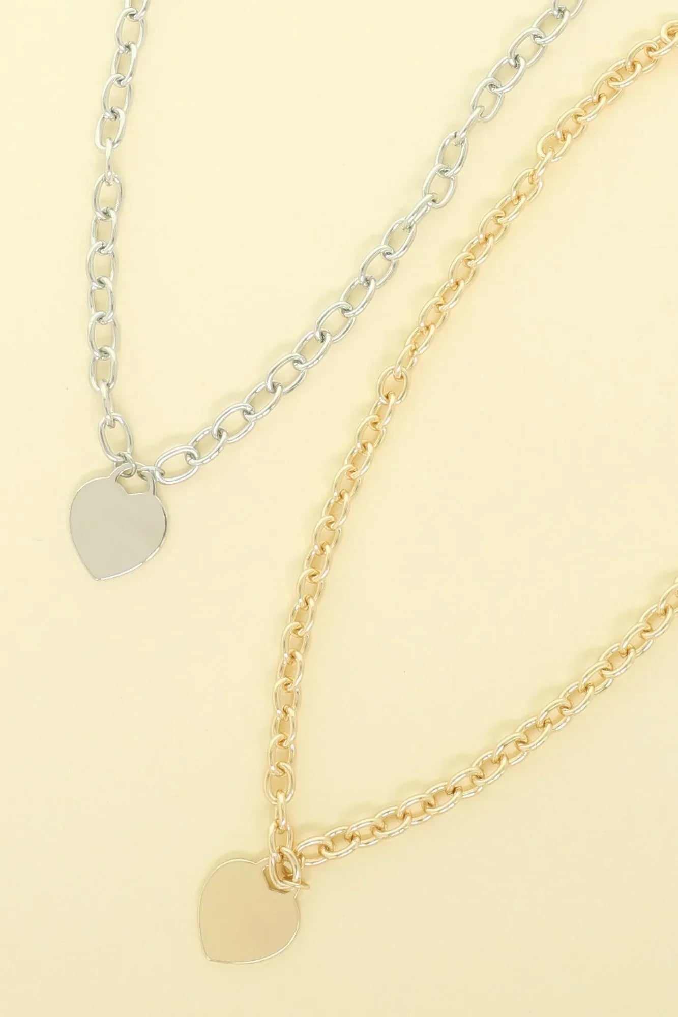 Gold Plated Heart Pendant Necklace | Mixtshop LLC