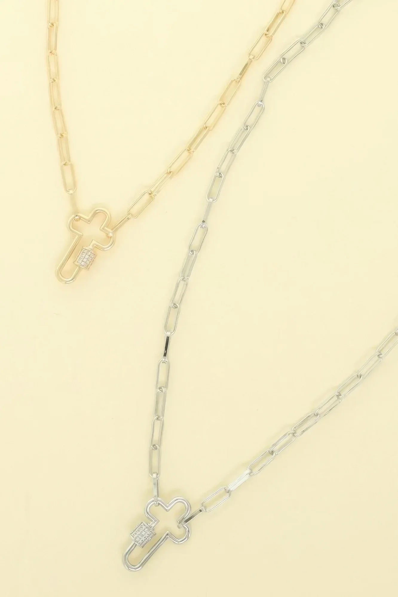 Gold Plated Cross Cutout Pendant Necklace | Mixtshop LLC