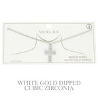 Gold-plated Cz Cross Pendant Necklace | Mixtshop LLC