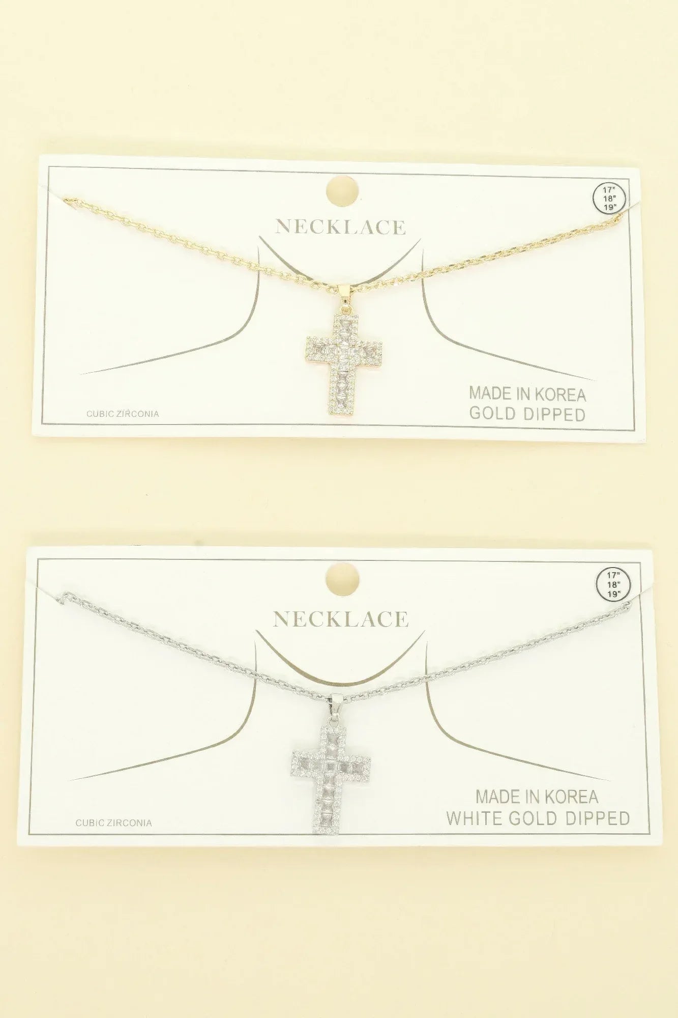 Gold-plated Cz Cross Pendant Necklace | Mixtshop LLC