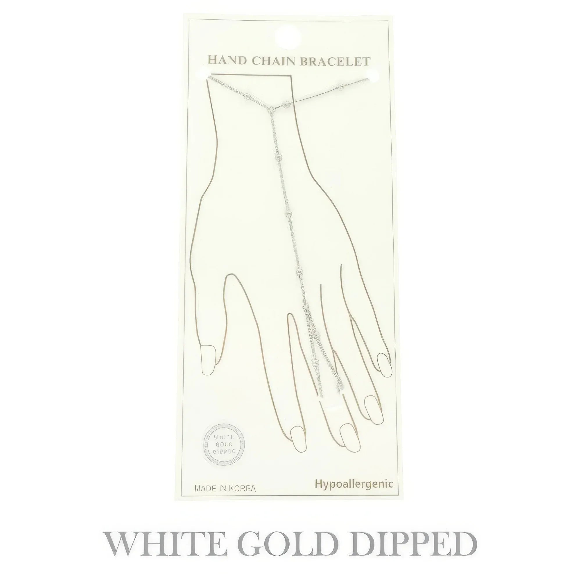 Gold-plated Rope-styled Hand Chain Bracelet Secondary image