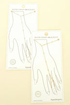 Gold-plated Rope-styled Hand Chain Bracelet | Mixtshop LLC
