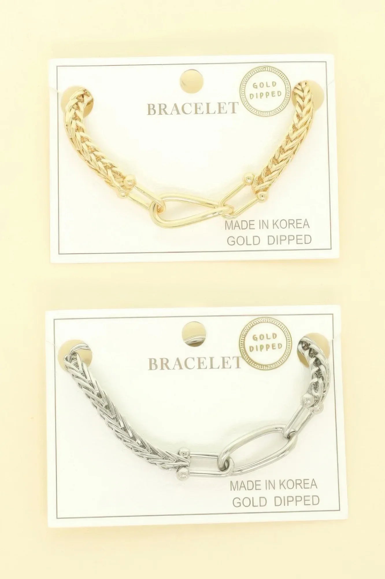Gold-plated Oval Link Rope-style Chain Bracelet | Mixtshop LLC