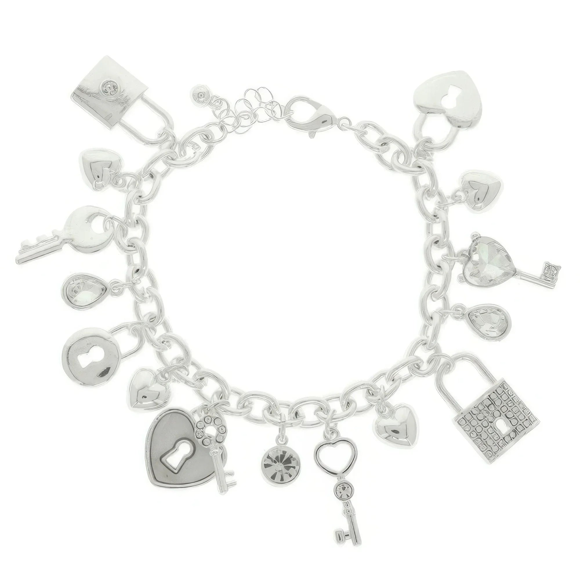 Lock And Key Charm Bracelet Secondary image