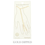 Gold-plated Cable-styled Hand Chain Bracelet | Mixtshop LLC