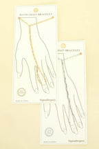 Gold-plated Cable-styled Hand Chain Bracelet | Mixtshop LLC