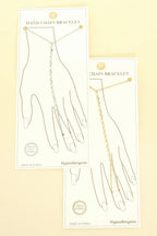 Gold-plated Twisted Hand Chain Bracelet | Mixtshop LLC