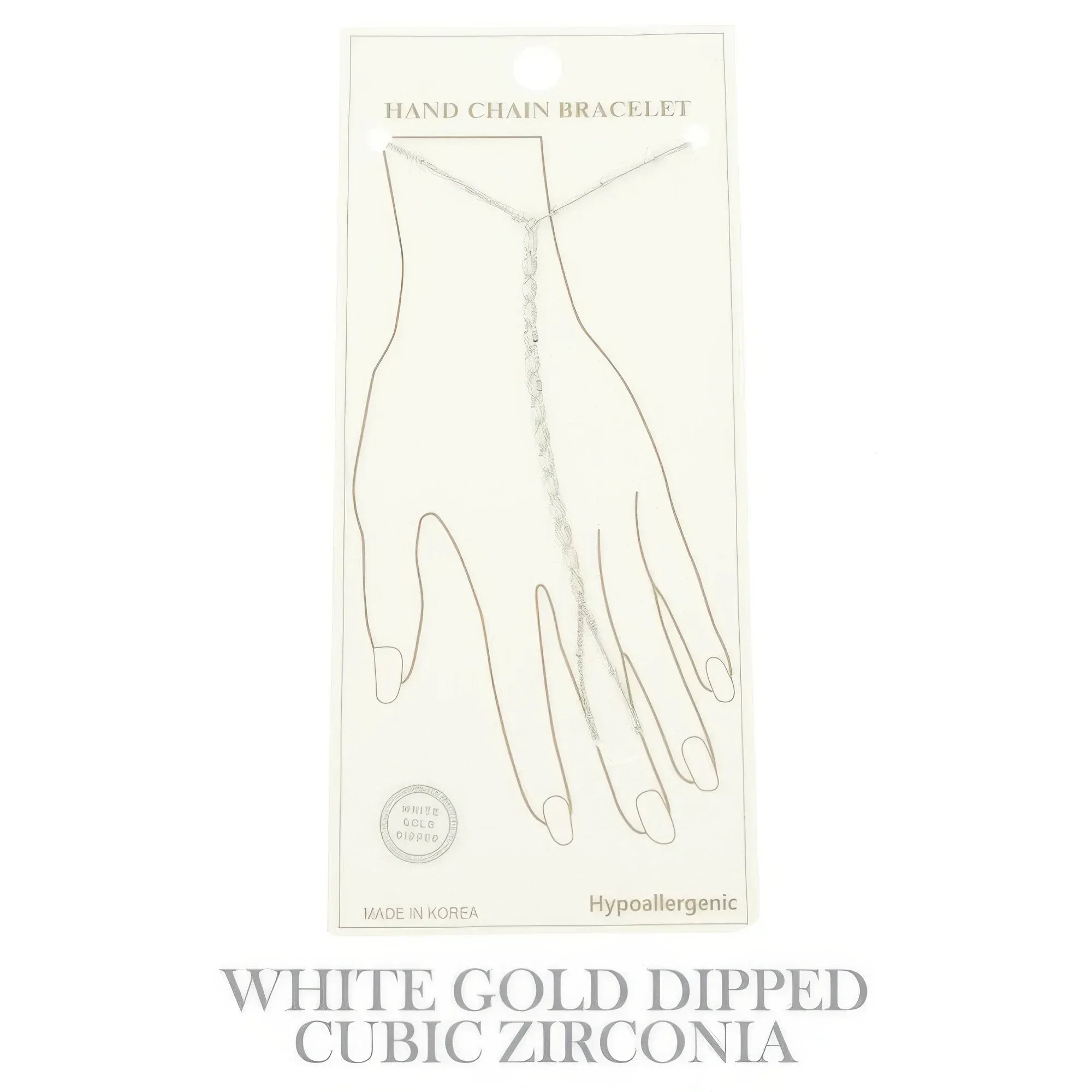 Gold-plated Twisted Hand Chain Bracelet | Mixtshop LLC