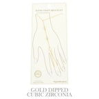 Gold Plated Cz Cable Chain Hand Bracelet | Mixtshop LLC