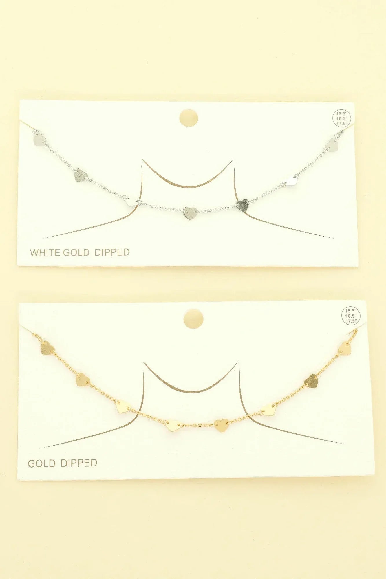 Gold Plated Disc Chain Link Necklace Secondary image