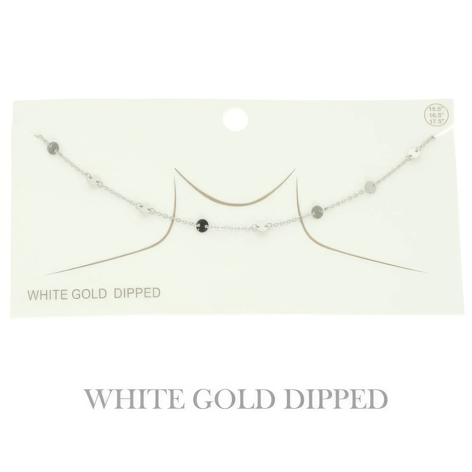 Gold Plated Disc Chain Link Necklace | Mixtshop LLC