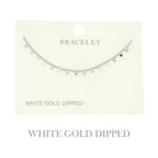 Gold Plated Disc Chain Link Bracelet | Mixtshop LLC