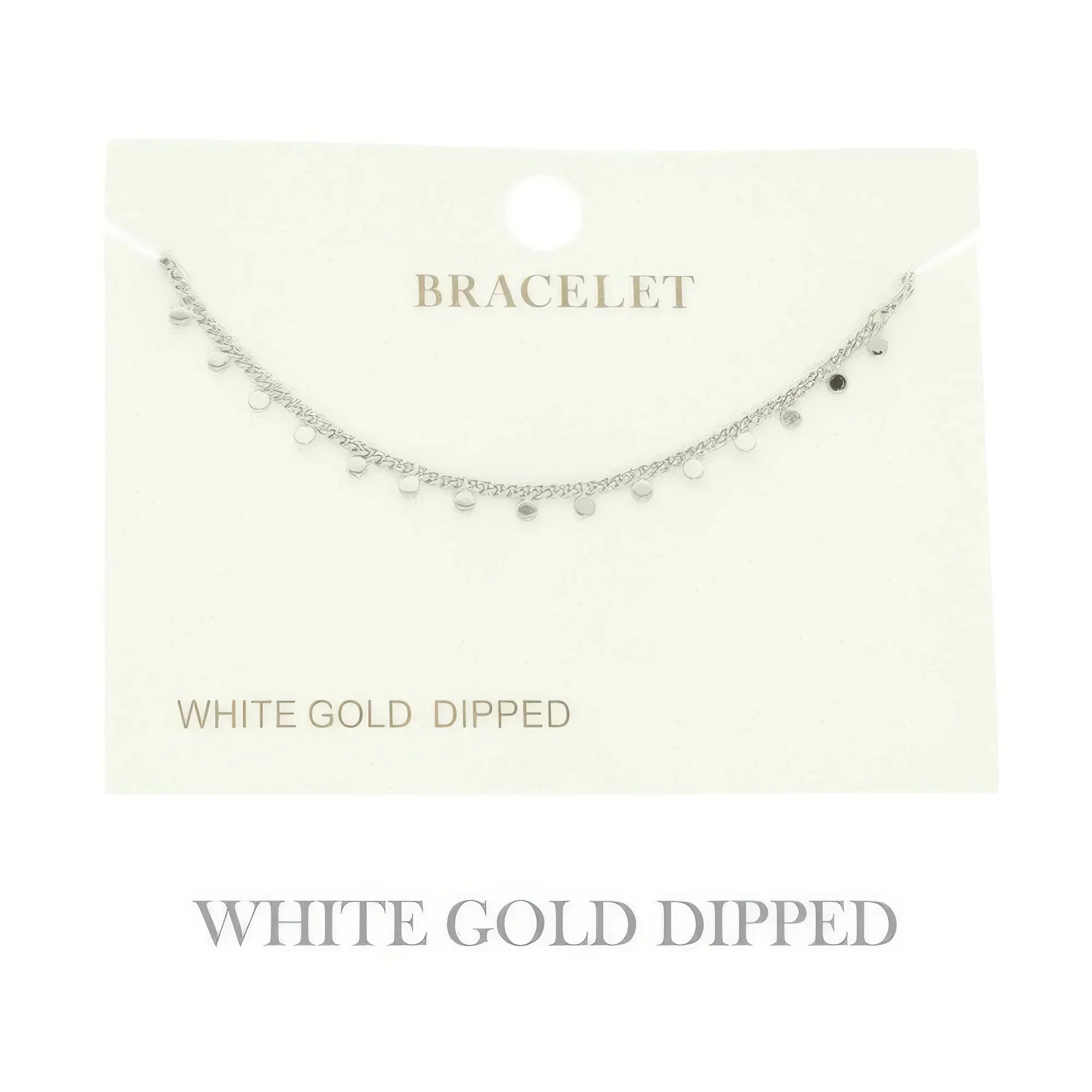Gold Plated Disc Chain Link Bracelet | Mixtshop LLC