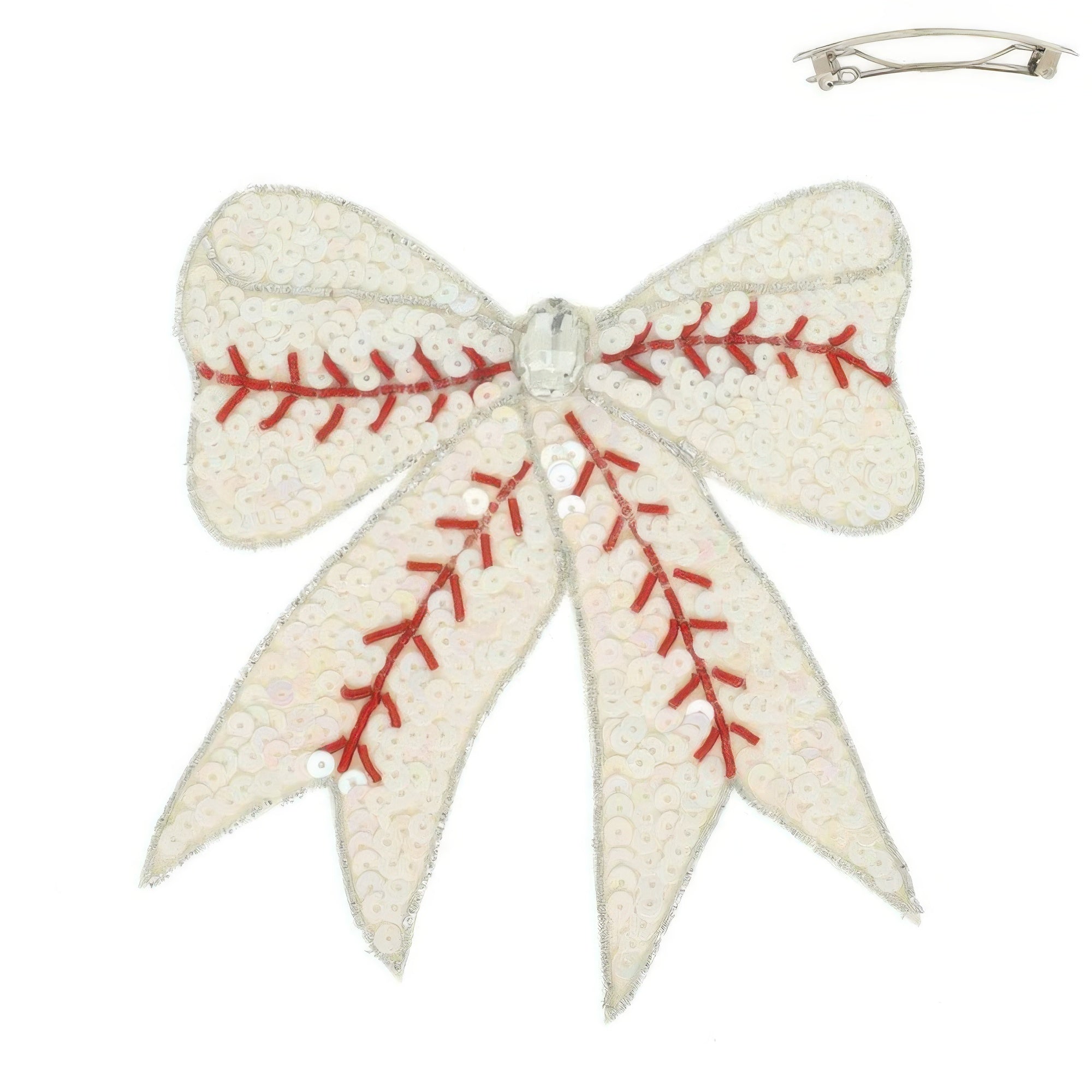 Gameday Jeweled Sports Barrette Hair Clip Secondary image