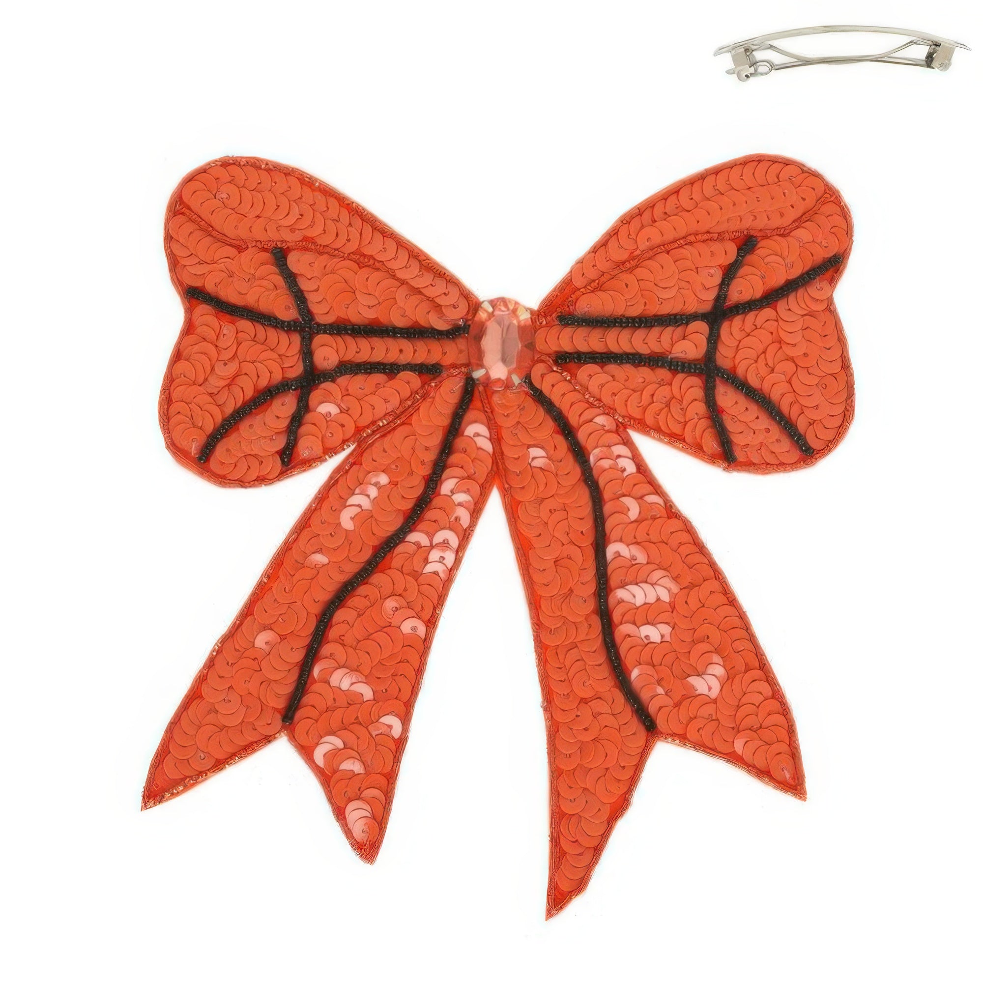Gameday Jeweled Sports Barrette Hair Clip Secondary image