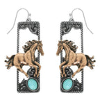 Western Wild Horse Dangle Earrings | Mixtshop LLC
