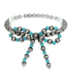 Western Bow Beaded Stretch Bracelet | Mixtshop LLC