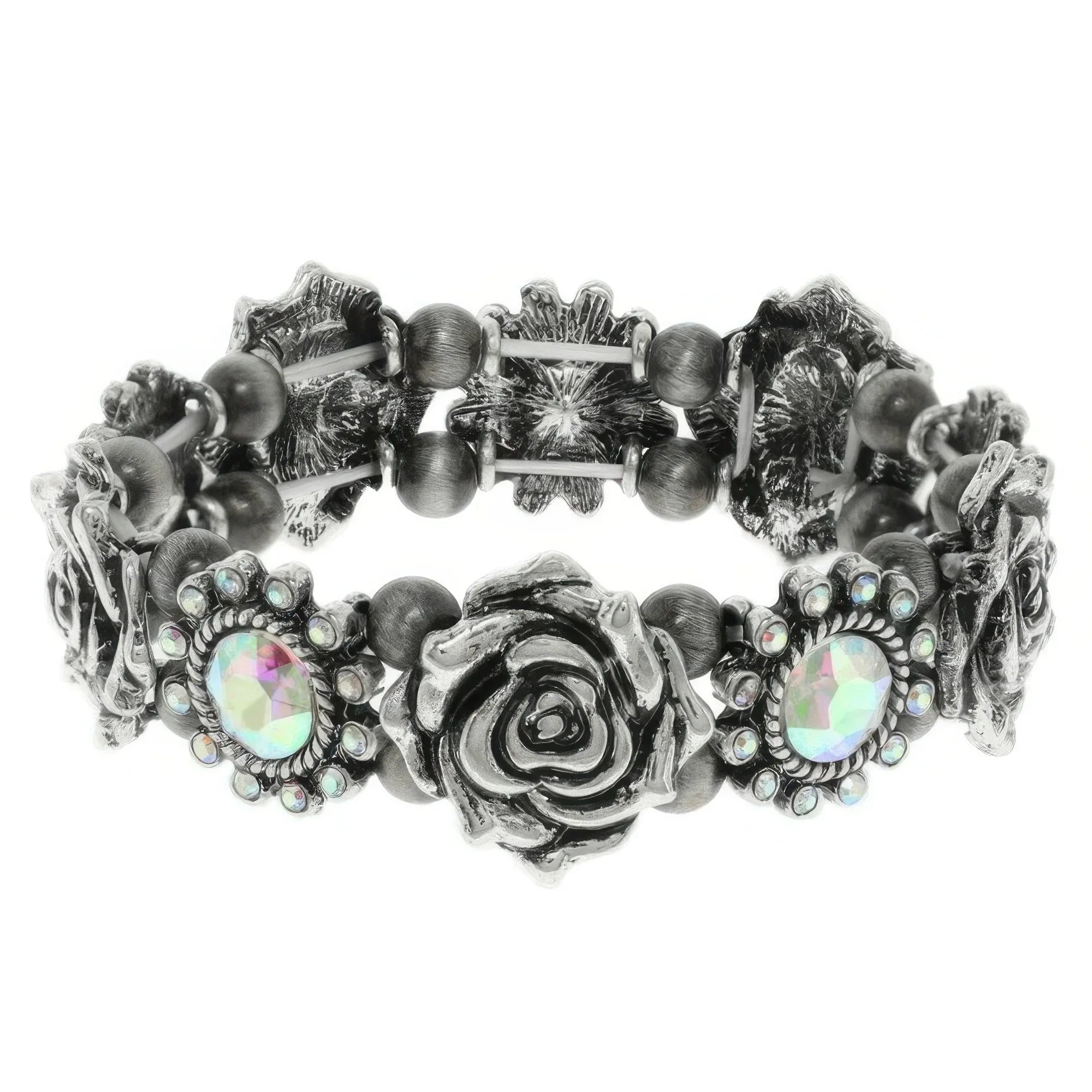 Western Rose Themed Stretch Bracelet | Mixtshop LLC
