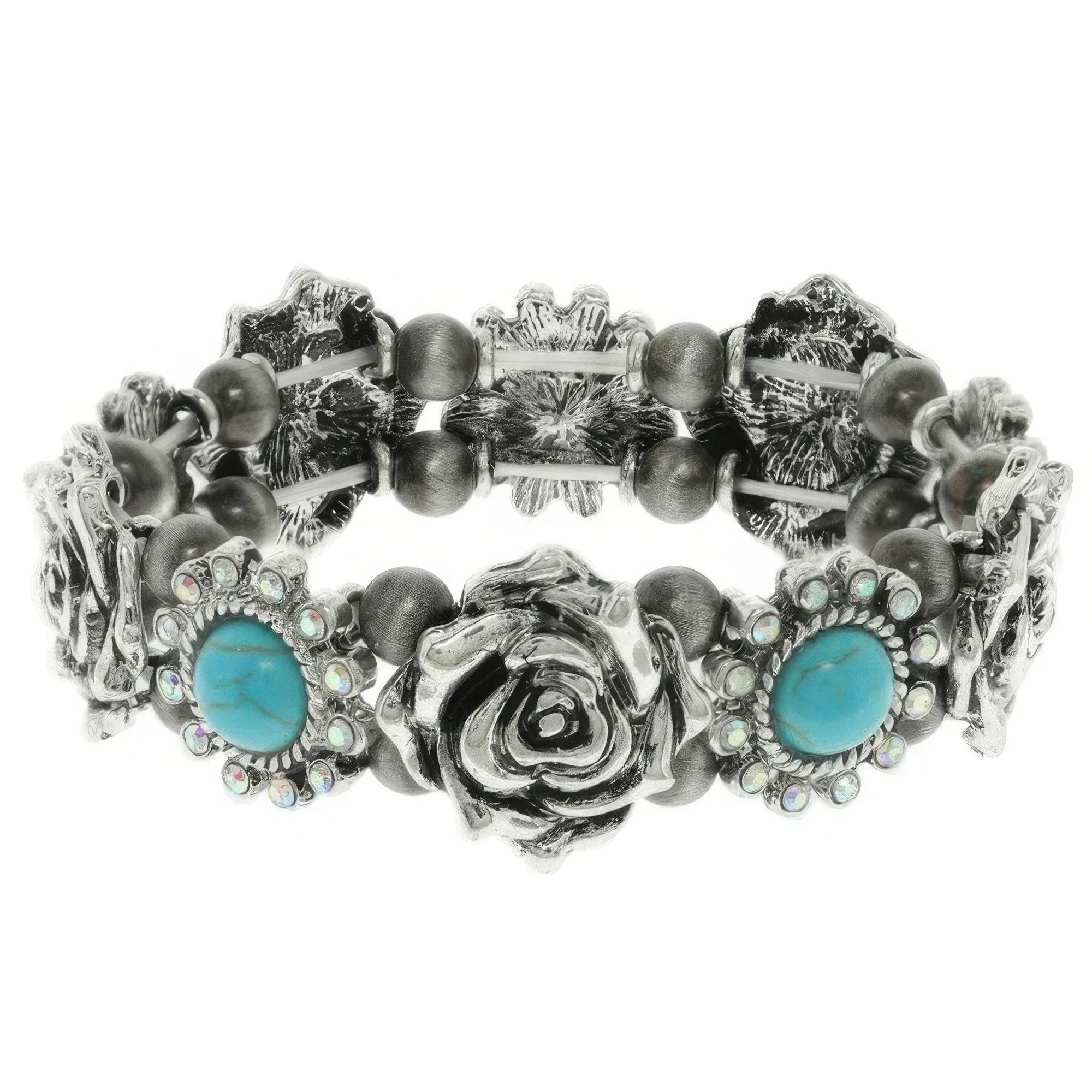 Western Rose Themed Stretch Bracelet Secondary image