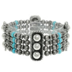 Western Rounded Rectangle Concho Bracelet | Mixtshop LLC