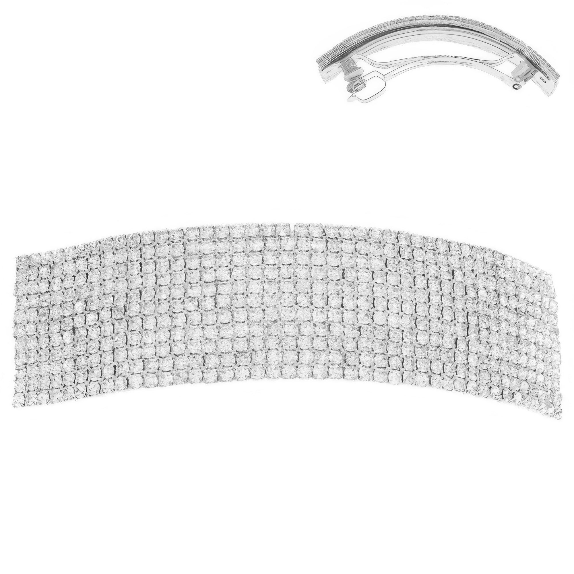 Rhinestone Embellished Hair Barrette Clip Secondary image