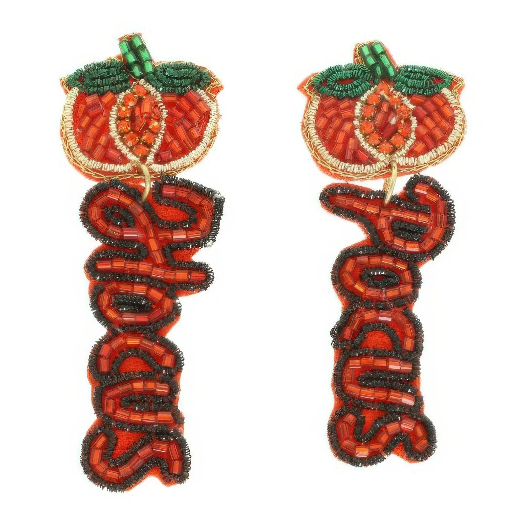 Halloween Hocus Pocus Seed Beaded Earrings Secondary image