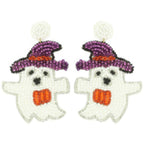 Halloween Bewitched Ghost Beaded Earrings | Mixtshop LLC