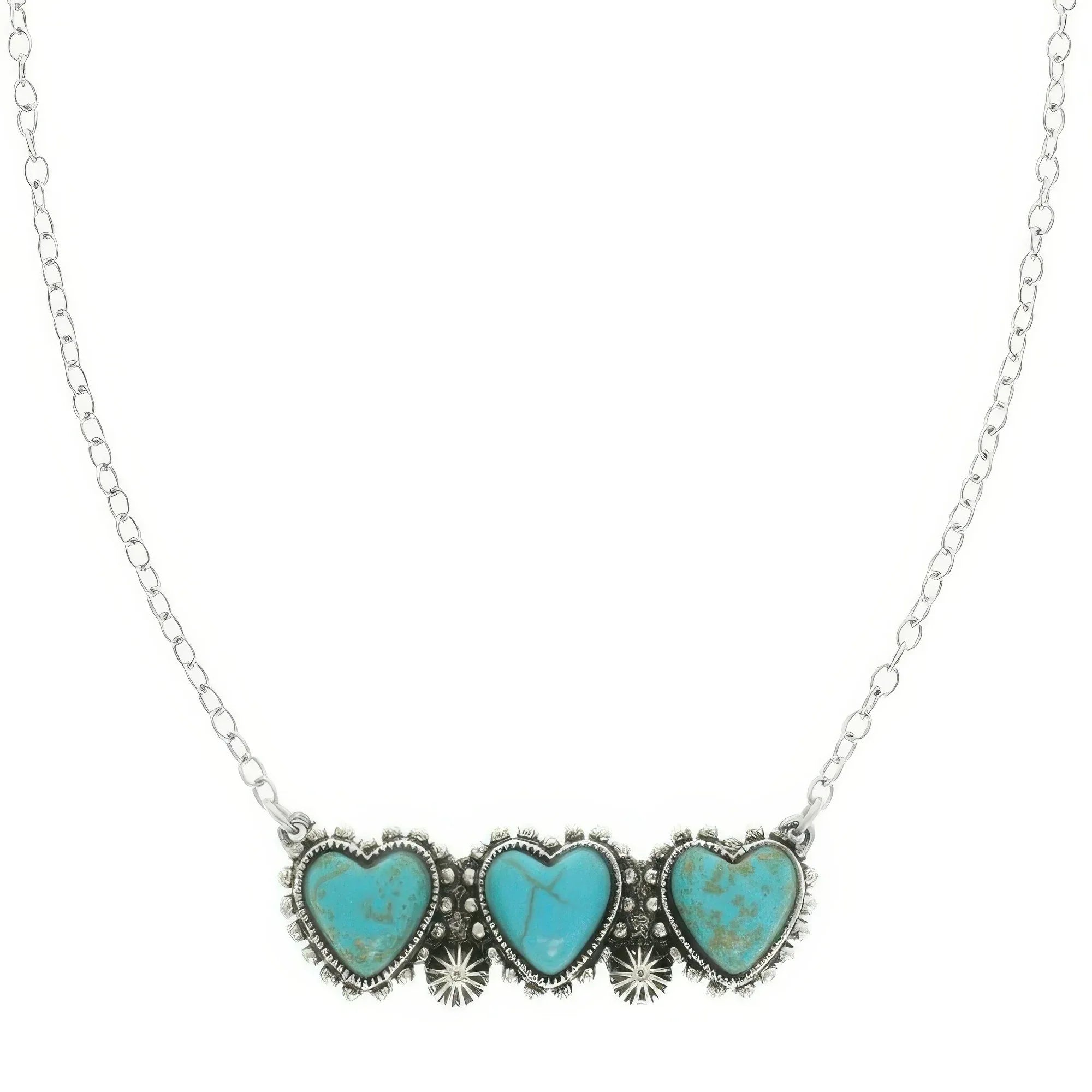 Western Jeweled Heart Pendant Necklace | Mixtshop LLC