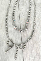 Western Bow Pendant Beaded Necklace | Mixtshop LLC